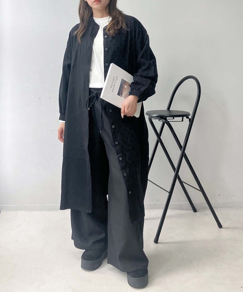 AS KNOW AS plus（アズノゥアズプラス）の「♪配色コクーンワンピース（ワンピース・レディース・チャコールグレー/ブラウン系/ネイビー系/ネイビー系2/グリーン系/ネイビー系3/サックスブルー系/ブラック系/グリーン系1/ブラック系1/グレー系1/ブラック系2/グリーン系2/ネイビー系4/ブラウン系5/ネイビー系5/レッド系5/レッド系6/ネイビー系6/ブルー系その他6/ブラック系6/ブルー系その他7/グリーン系3/サックスブルー系1/ブラウン系7/ブラック系7/ブルー系7/アイボリー系/ネイビー系7/ブルー系/ブラック系3/サックスブルー系2/ブラック系4・FREE）」の7枚目の写真