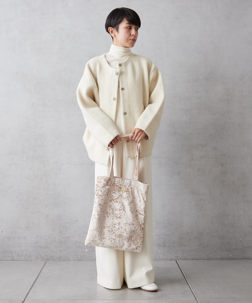 Actually（アクチュアリー）の「ベロアトート Mサイズ（エコバッグ/サブバッグ・レディース・ベージュ/ブラック/ブラウン・フリー）」の10枚目の写真