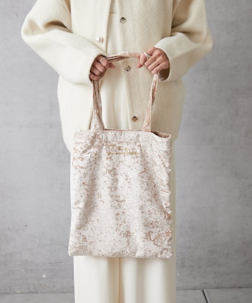 Actually（アクチュアリー）の「ベロアトート Mサイズ（エコバッグ/サブバッグ・レディース・ベージュ/ブラック/ブラウン・フリー）」の11枚目の写真