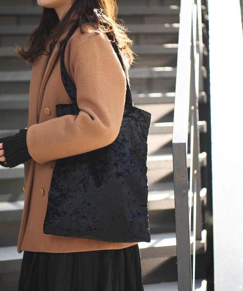 Actually（アクチュアリー）の「ベロアトート Mサイズ（エコバッグ/サブバッグ・レディース・ベージュ/ブラック/ブラウン・フリー）」の17枚目の写真