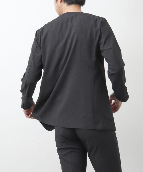 NOLLEY'S goodman(ノーリーズグッドマン)の「TRABEST カラーレス ジャケット(ノーカラージャケット・メンズ・インディゴブルー/チャコールグレー・L/M/XL/S)」の10枚目の写真