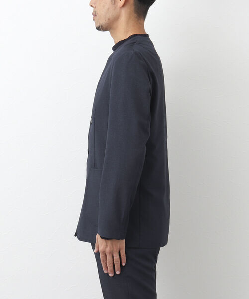 NOLLEY'S goodman(ノーリーズグッドマン)の「TRABEST カラーレス ジャケット(ノーカラージャケット・メンズ・インディゴブルー/チャコールグレー・L/M/XL/S)」の15枚目の写真