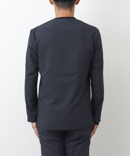 NOLLEY'S goodman(ノーリーズグッドマン)の「TRABEST カラーレス ジャケット(ノーカラージャケット・メンズ・インディゴブルー/チャコールグレー・L/M/XL/S)」の16枚目の写真