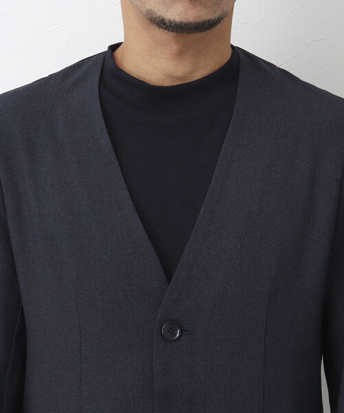 NOLLEY'S goodman(ノーリーズグッドマン)の「TRABEST カラーレス ジャケット(ノーカラージャケット・メンズ・インディゴブルー/チャコールグレー・L/M/XL/S)」の17枚目の写真