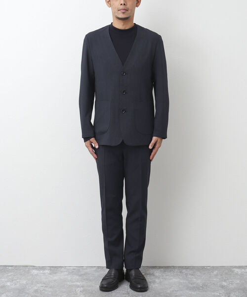 NOLLEY'S goodman(ノーリーズグッドマン)の「TRABEST カラーレス ジャケット(ノーカラージャケット・メンズ・インディゴブルー/チャコールグレー・L/M/XL/S)」の18枚目の写真