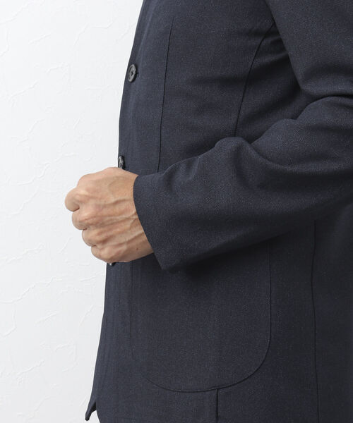 NOLLEY'S goodman(ノーリーズグッドマン)の「TRABEST カラーレス ジャケット(ノーカラージャケット・メンズ・インディゴブルー/チャコールグレー・L/M/XL/S)」の19枚目の写真