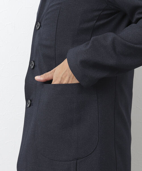 NOLLEY'S goodman(ノーリーズグッドマン)の「TRABEST カラーレス ジャケット(ノーカラージャケット・メンズ・インディゴブルー/チャコールグレー・L/M/XL/S)」の20枚目の写真