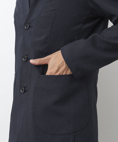 NOLLEY'S goodman(ノーリーズグッドマン)の「TRABEST カラーレス ジャケット(ノーカラージャケット・メンズ・インディゴブルー/チャコールグレー・L/M/XL/S)」の21枚目の写真