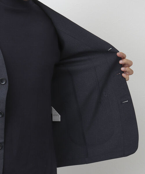 NOLLEY'S goodman(ノーリーズグッドマン)の「TRABEST カラーレス ジャケット(ノーカラージャケット・メンズ・インディゴブルー/チャコールグレー・L/M/XL/S)」の22枚目の写真