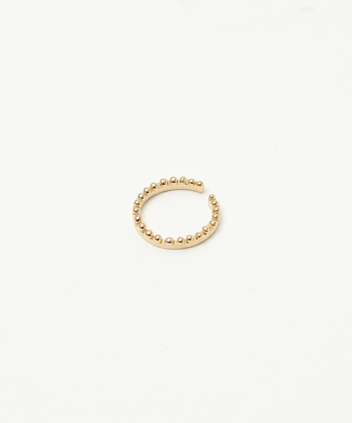 Abahouse Devinette(ドゥヴィネット)の「【IROLIER】miniシャボン玉イヤカフリング(リング・レディース・ゴールド・フリー)」の1枚目の写真