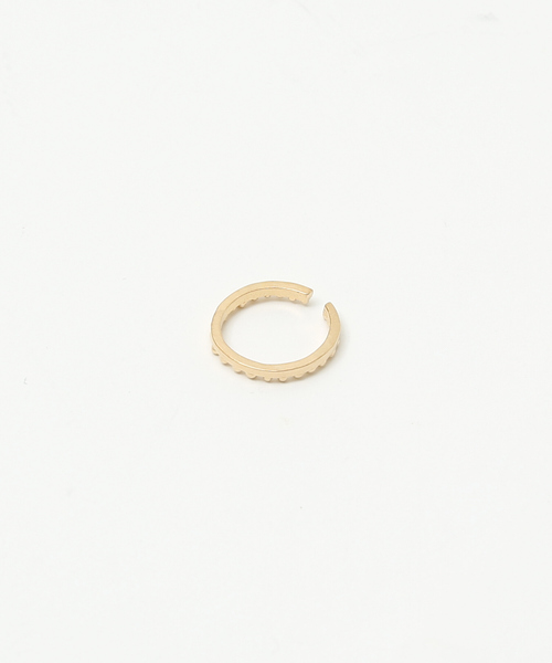 Abahouse Devinette(ドゥヴィネット)の「【IROLIER】miniシャボン玉イヤカフリング(リング・レディース・ゴールド・フリー)」の2枚目の写真