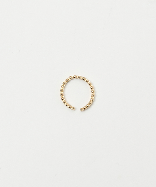 Abahouse Devinette(ドゥヴィネット)の「【IROLIER】miniシャボン玉イヤカフリング(リング・レディース・ゴールド・フリー)」の4枚目の写真