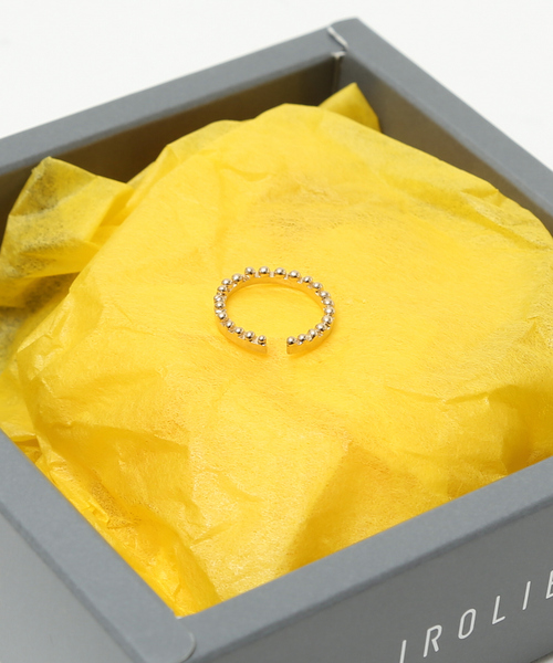 Abahouse Devinette(ドゥヴィネット)の「【IROLIER】miniシャボン玉イヤカフリング(リング・レディース・ゴールド・フリー)」の6枚目の写真