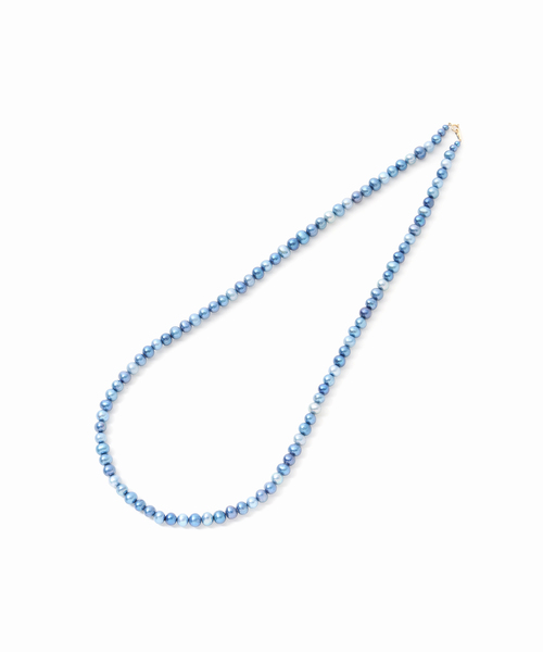エシカルインディゴパール60cmネックレス K10（ネックレス