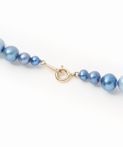 エシカルインディゴパール60cmネックレス K10（ネックレス
