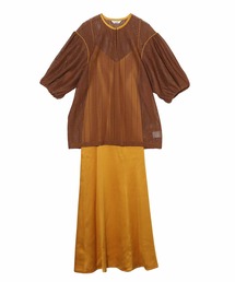 CLANE（クラネ）の「CLANE STRIPE LACE LAYERED ONE PIECE 12112-5442（ワンピース・メンズ）」