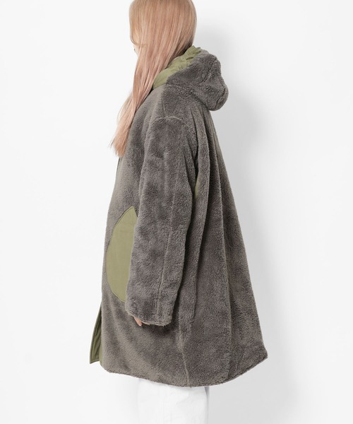 ARMY TWILL(アーミーツイル)の「ARMY TWILL/アーミーツイル REVERSIBLE HOODED COAT リバーシブルフーディコート(モッズコート・メンズ・ブラック/カーキ・M/L)」の5枚目の写真