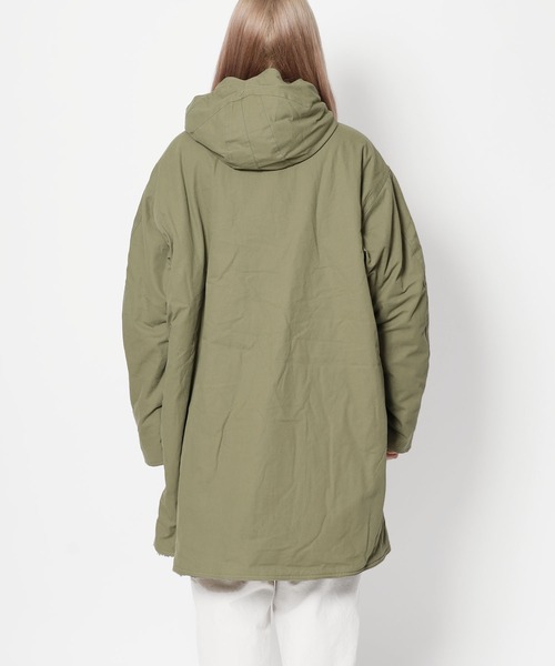 ARMY TWILL(アーミーツイル)の「ARMY TWILL/アーミーツイル REVERSIBLE HOODED COAT リバーシブルフーディコート(モッズコート・メンズ・ブラック/カーキ・M/L)」の4枚目の写真