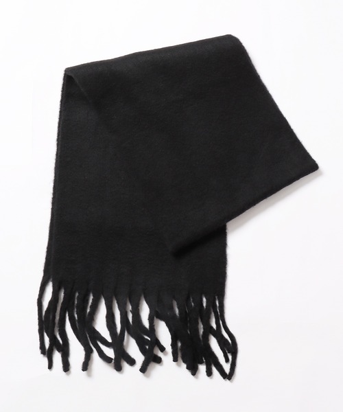 ボリューム フリンジマフラー ベーシック ストール（マフラー