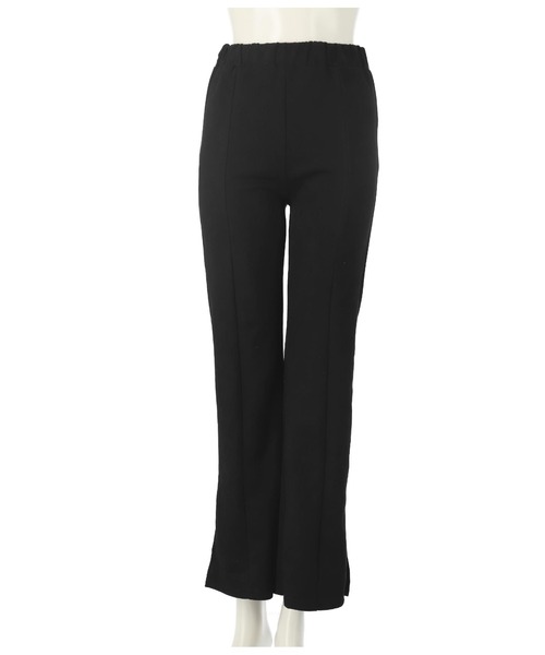 ANAP（アナップ）の「フェイクスエードサイドスリットフレアパンツ（その他パンツ・レディース・ブラウン/アイボリー/ブラック/イエロー×グリーン・FREE）」の9枚目の写真