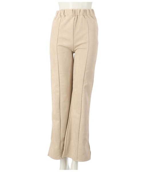 ANAP（アナップ）の「フェイクスエードサイドスリットフレアパンツ（その他パンツ・レディース・ブラウン/アイボリー/ブラック/イエロー×グリーン・FREE）」の5枚目の写真