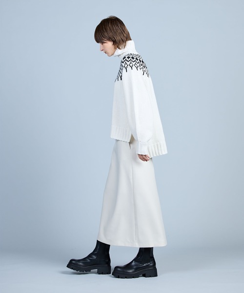 N.O.R.C(ノーク)の「セミAラインスカート(スカート・レディース・ブルー/オフホワイト/ブラック・S/M)」の11枚目の写真