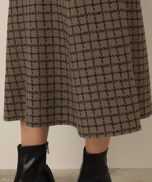 DRESKIP（ドレスキップ）の「◆上品さとかわいさの良いとこどり【洗える/セットアップ可能】ジャカードフレアスカート（スカート・レディース・ベージュ系その他4/ブラック系1/ブラウン系その他3・03/02/04）」の8枚目の写真