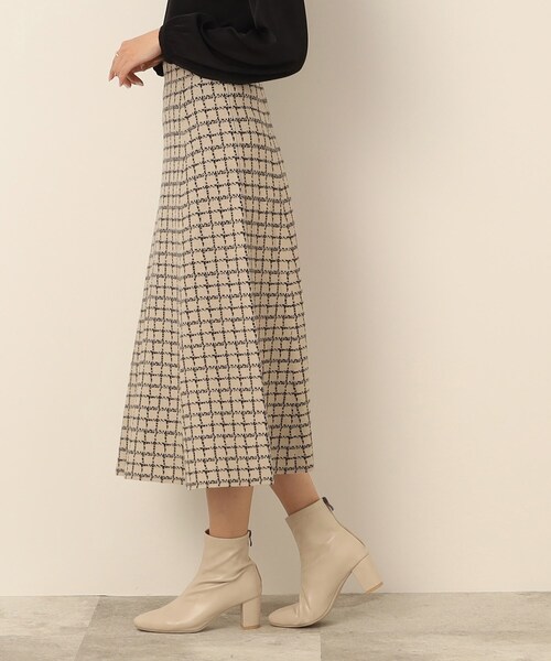 DRESKIP（ドレスキップ）の「◆上品さとかわいさの良いとこどり【洗える/セットアップ可能】ジャカードフレアスカート（スカート・レディース・ベージュ系その他4/ブラック系1/ブラウン系その他3・03/02/04）」の11枚目の写真