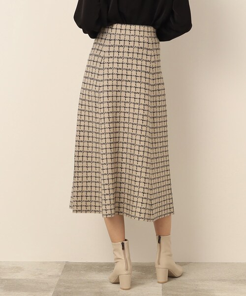 DRESKIP（ドレスキップ）の「◆上品さとかわいさの良いとこどり【洗える/セットアップ可能】ジャカードフレアスカート（スカート・レディース・ベージュ系その他4/ブラック系1/ブラウン系その他3・03/02/04）」の12枚目の写真