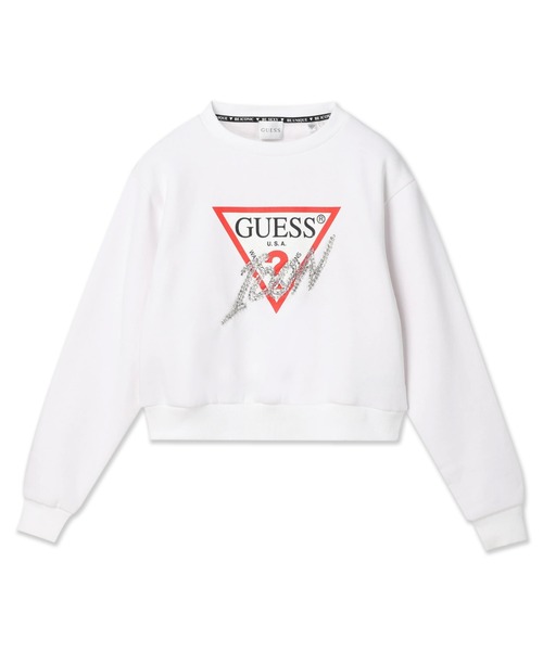 Guess（ゲス）の「Icon Sweatshirt（スウェット・レディース・ブラック/ピンク/ホワイト・SMALL/X-SMALL/MEDIUM）」の2枚目の写真
