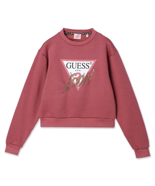 Guess（ゲス）の「Icon Sweatshirt（スウェット・レディース・ブラック/ピンク/ホワイト・SMALL/X-SMALL/MEDIUM）」の3枚目の写真