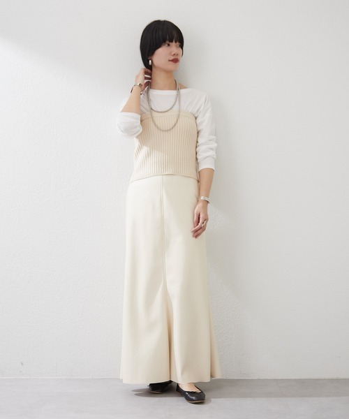 SHENERY（シーナリー）の「ニットビスチェ（ニット/セーター・レディース・アイボリー/ブラック・FREE）」の11枚目の写真