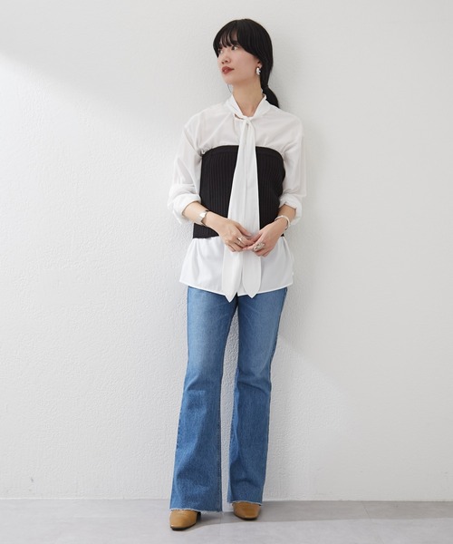 SHENERY（シーナリー）の「ニットビスチェ（ニット/セーター・レディース・アイボリー/ブラック・FREE）」の21枚目の写真