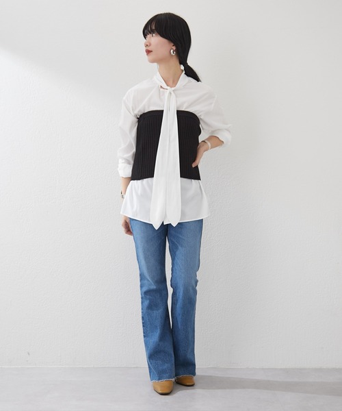 SHENERY（シーナリー）の「ニットビスチェ（ニット/セーター・レディース・アイボリー/ブラック・FREE）」の22枚目の写真