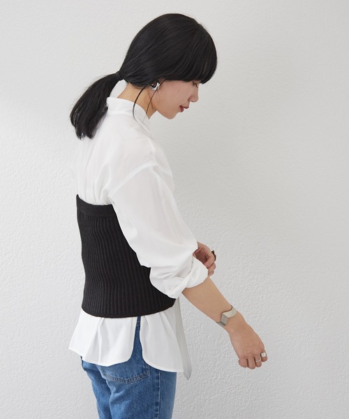 SHENERY（シーナリー）の「ニットビスチェ（ニット/セーター・レディース・アイボリー/ブラック・FREE）」の18枚目の写真