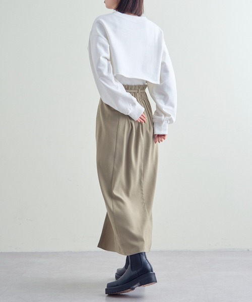 mline（エムライン）の「【サイズ展開あり】[mline]スリットタイトスカート（スカート・レディース・チャコールグレー/ブラック/グリーン・1/2）」の13枚目の写真