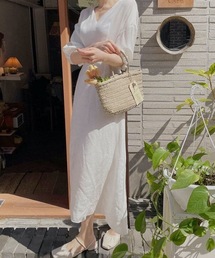 【22 BURNER SELECT】ベーシック マキシフレアワンピース 大人ガーリー