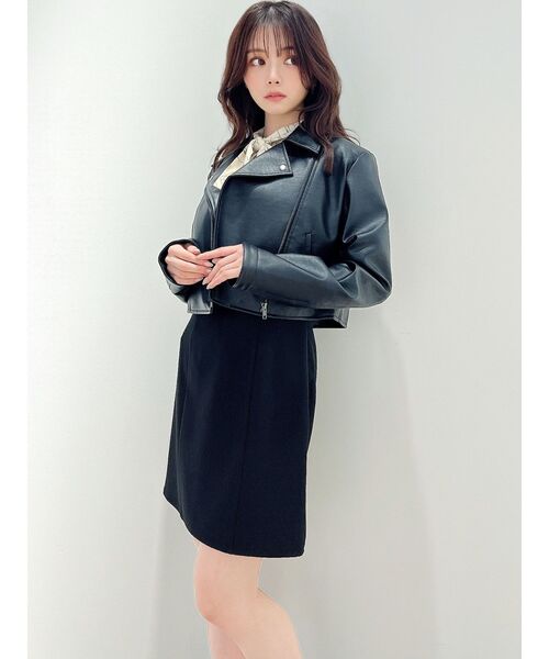 RESEXXY（リゼクシー）の「ライダースジャケット（ライダースジャケット・レディース・アイボリー/ブラック・MEDIUM/SMALL）」の16枚目の写真