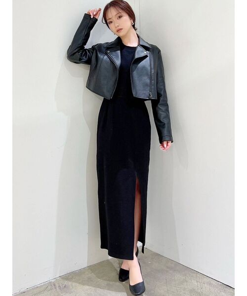 RESEXXY（リゼクシー）の「ライダースジャケット（ライダースジャケット・レディース・アイボリー/ブラック・MEDIUM/SMALL）」の14枚目の写真