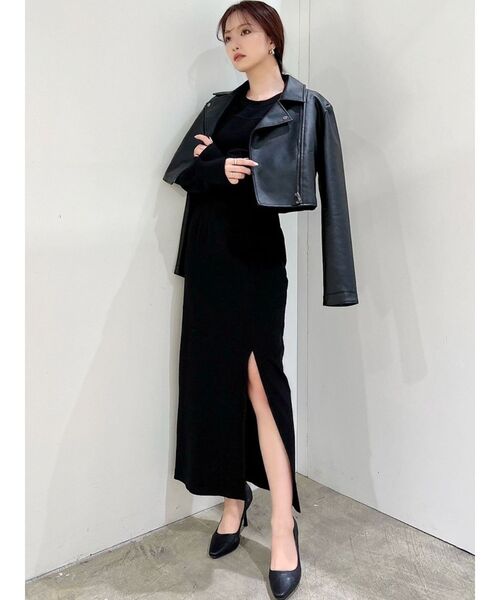 RESEXXY（リゼクシー）の「ライダースジャケット（ライダースジャケット・レディース・アイボリー/ブラック・MEDIUM/SMALL）」の12枚目の写真