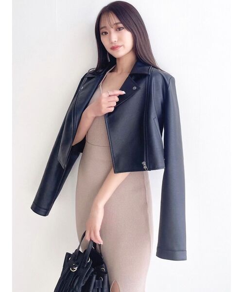 RESEXXY（リゼクシー）の「ライダースジャケット（ライダースジャケット・レディース・アイボリー/ブラック・MEDIUM/SMALL）」の11枚目の写真