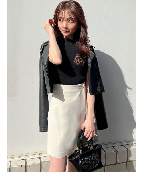 RESEXXY（リゼクシー）の「ライダースジャケット（ライダースジャケット・レディース・アイボリー/ブラック・MEDIUM/SMALL）」の6枚目の写真