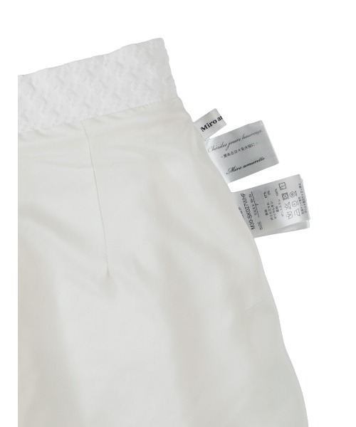 MIRO AMURETTE(ミロアミュレット)の「check tuck skirt/タックミニスカート(スカート・レディース・ホワイト/ブラック・FREE)」の11枚目の写真