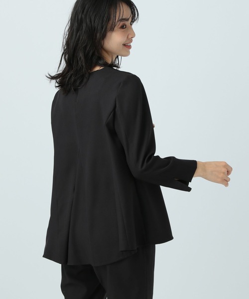 BAYFLOW(ベイフロー)の「【オケージョン対応】2Pセットアップ(パンツドレス・レディース・ブラック/ベージュ・MEDIUM/SMALL)」の7枚目の写真