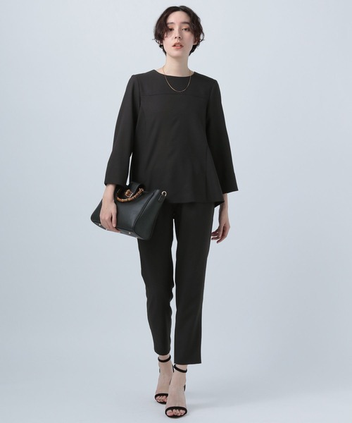 BAYFLOW(ベイフロー)の「【オケージョン対応】2Pセットアップ(パンツドレス・レディース・ブラック/ベージュ・MEDIUM/SMALL)」の8枚目の写真