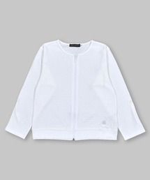 BeBe（ベベ）の「BeBe/【抗菌】【UVカット】タックボーダー天竺カーディガン(90~150cm)（カーディガン/ボレロ・キッズ）」