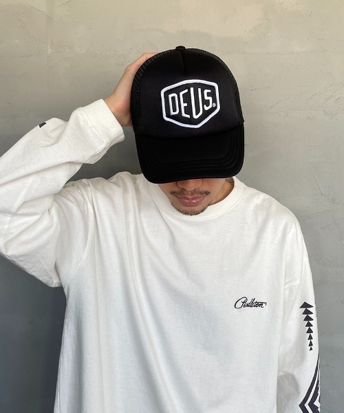 DEUS EX MACHINA（デウスエクスマキナ）の「[DEUS EX MACHINA/デウス エクス マキナ] BAYLANDS TRUCKER メッシュキャップ（キャップ・メンズ・グレー/ホワイト/ブラック・ONE SIZE）」の14枚目の写真