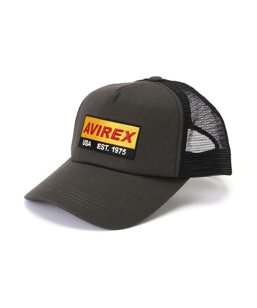 AVIREX（アヴィレックス）の「LOGO MESH CAP / ロゴ メッシュ キャップ / AVIREX / アヴィレックス（キャップ・メンズ・グレー/ブラック/ブラウン・F）」の2枚目の写真