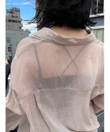 【サイズ展開有り】カップ付クロップドバッククロスキャミ