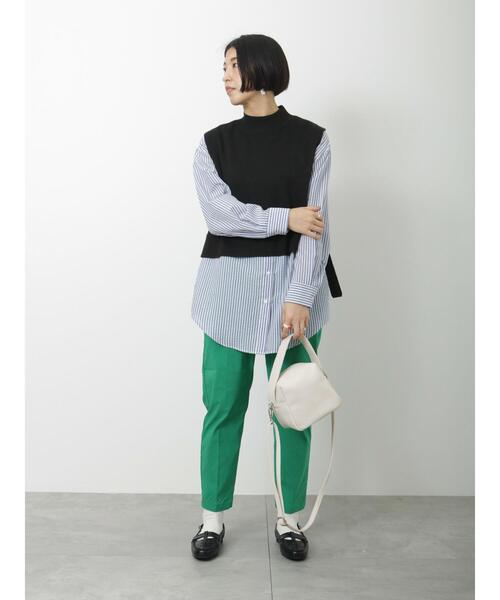 Lugnoncure（ルノンキュール）の「ダブルジャカードニットベスト（ベスト・レディース・オフホワイト/ブルー/ブラック・ﾌﾘ-）」の21枚目の写真